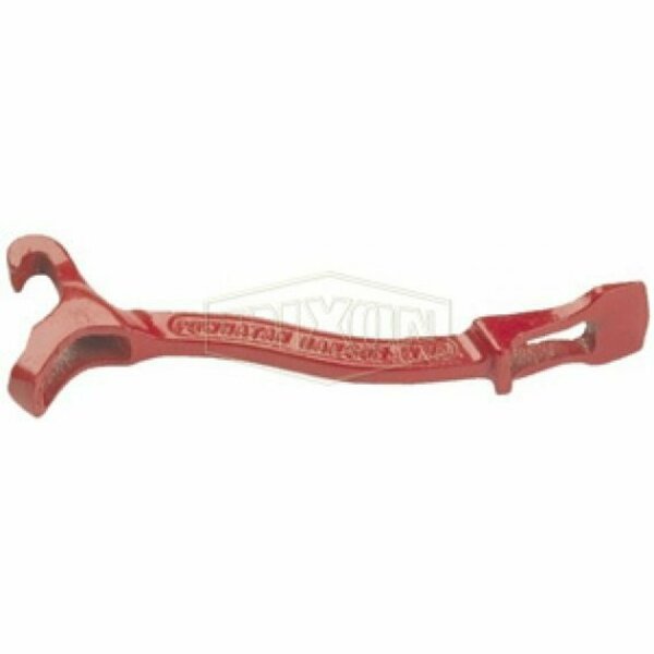 Dixon Universal Wrench, 11-3/4 in OAL, Iron, Epoxy Painted 233